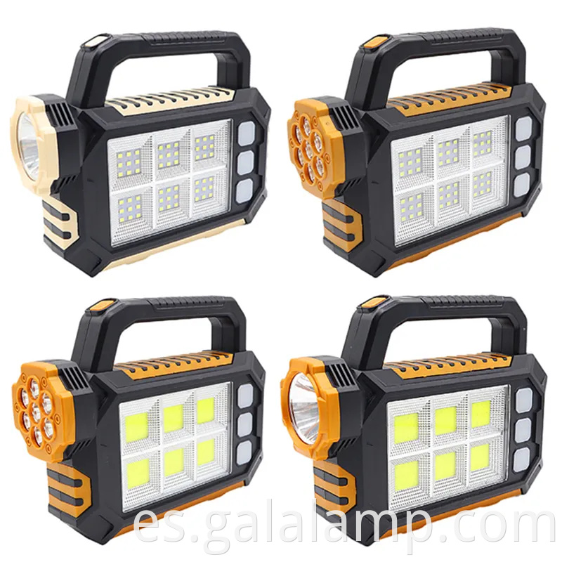 Luz de trabajo con LED solar al aire libre de alta potencia para acampar